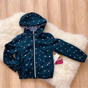 Pink Platinum, silver stars jacket, size 3T